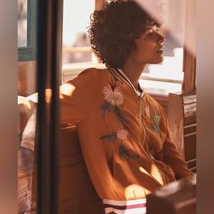 Anthropologie Elevenses embroidered solstice jacket XS